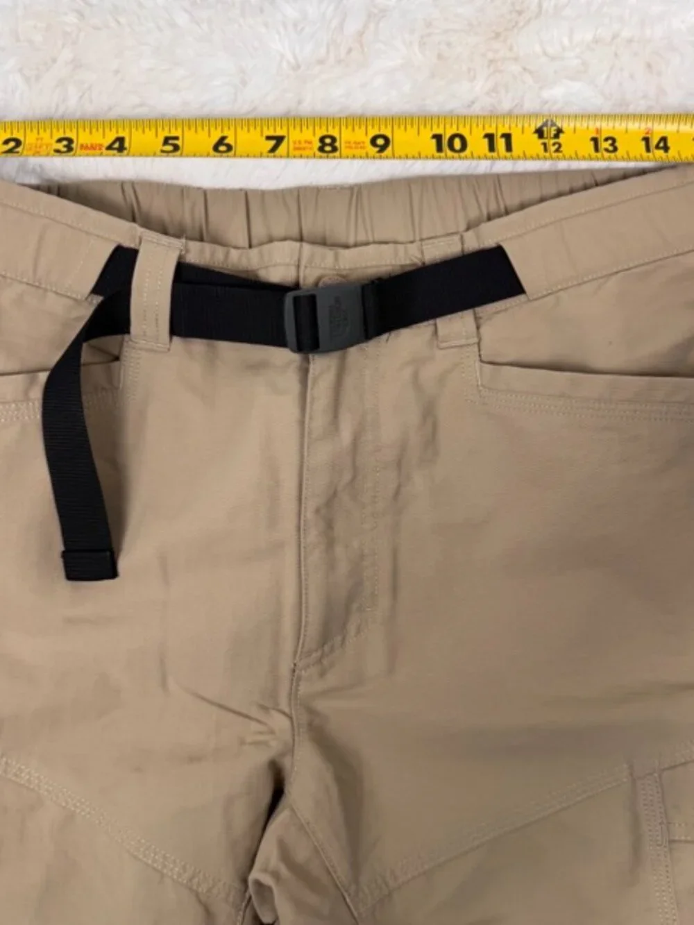 North Face Paramount Peak II Convertible Short Pants Men's Medium Beige Hiking
